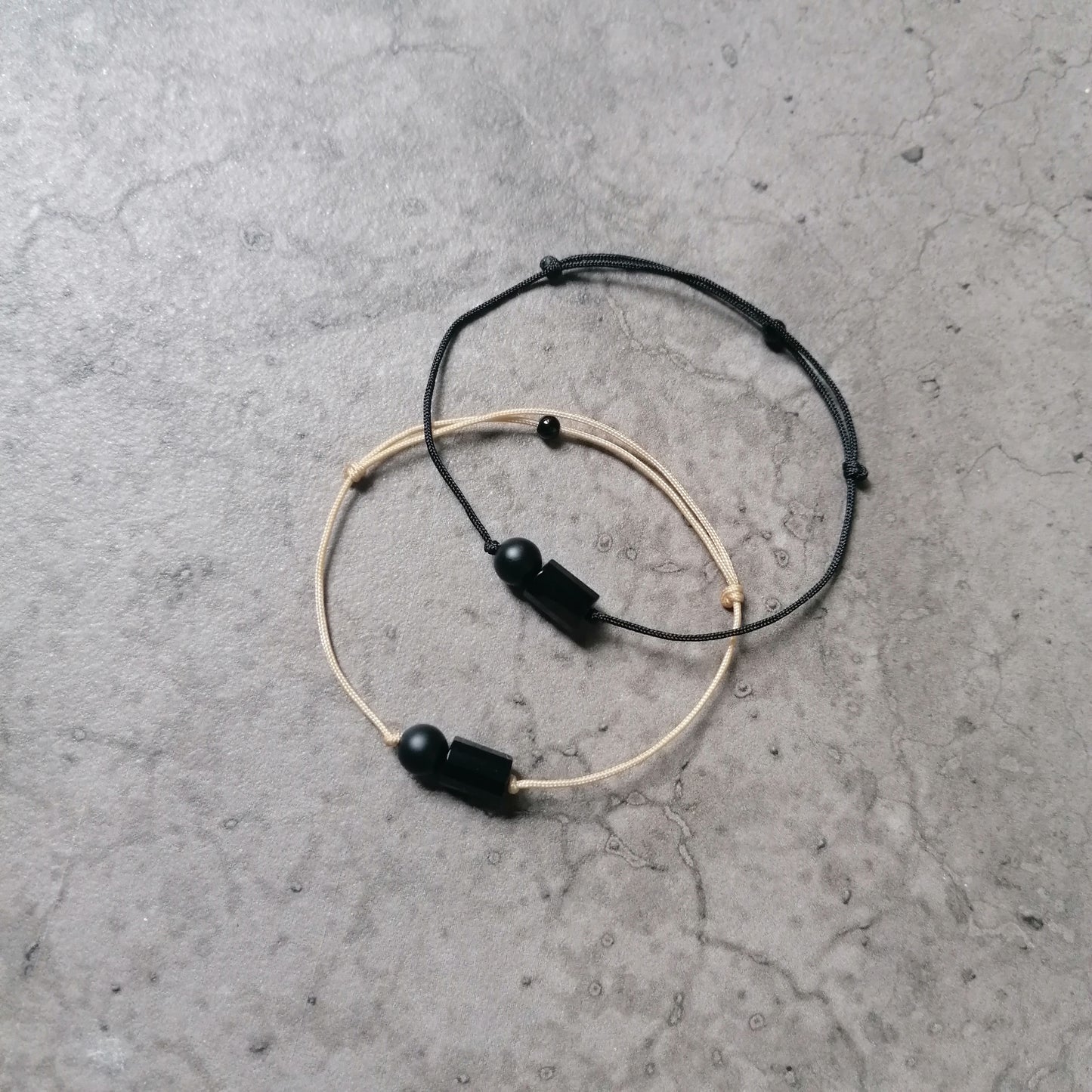 Onyx bracelet black beige | unisex