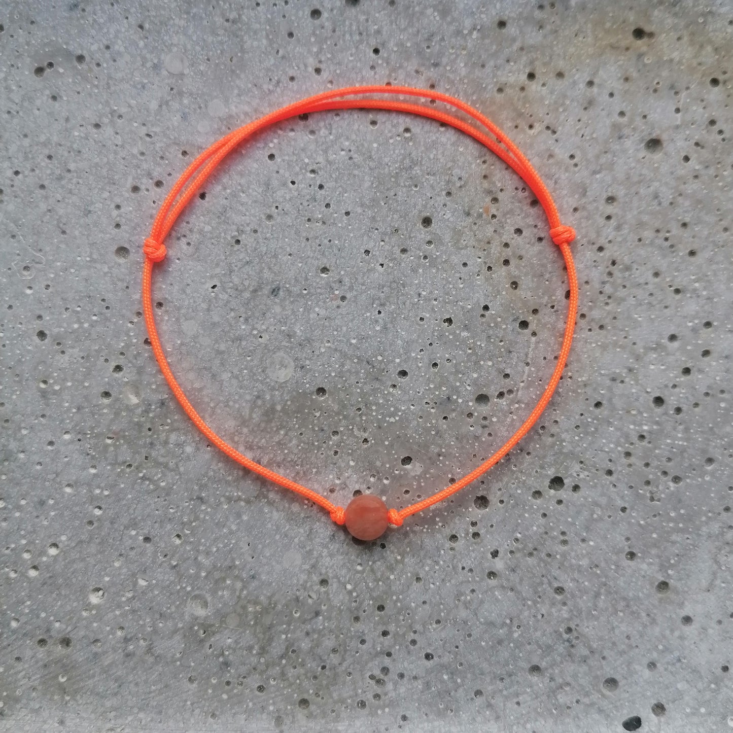 Sonnenstein Armband pfirsich & neonorange