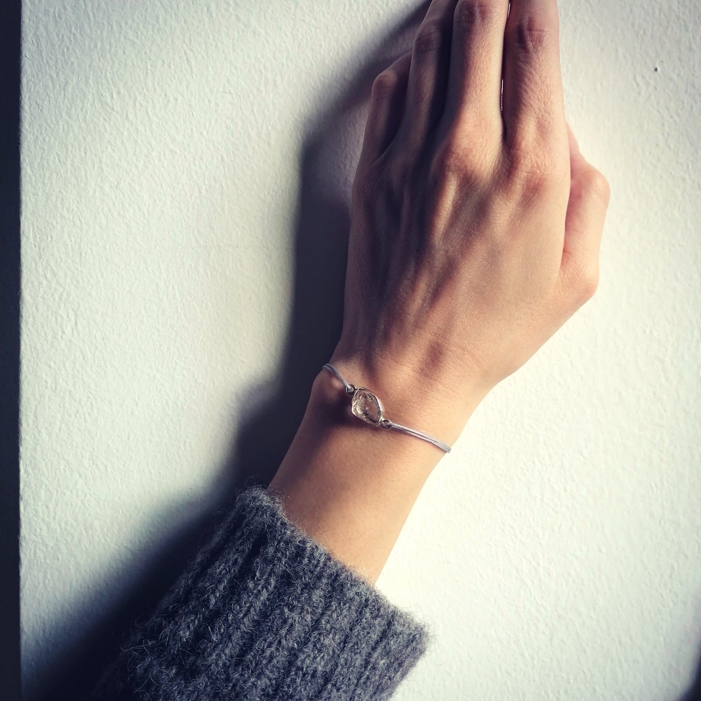 Silber Herkimer Armband | Edelstein Schmuck