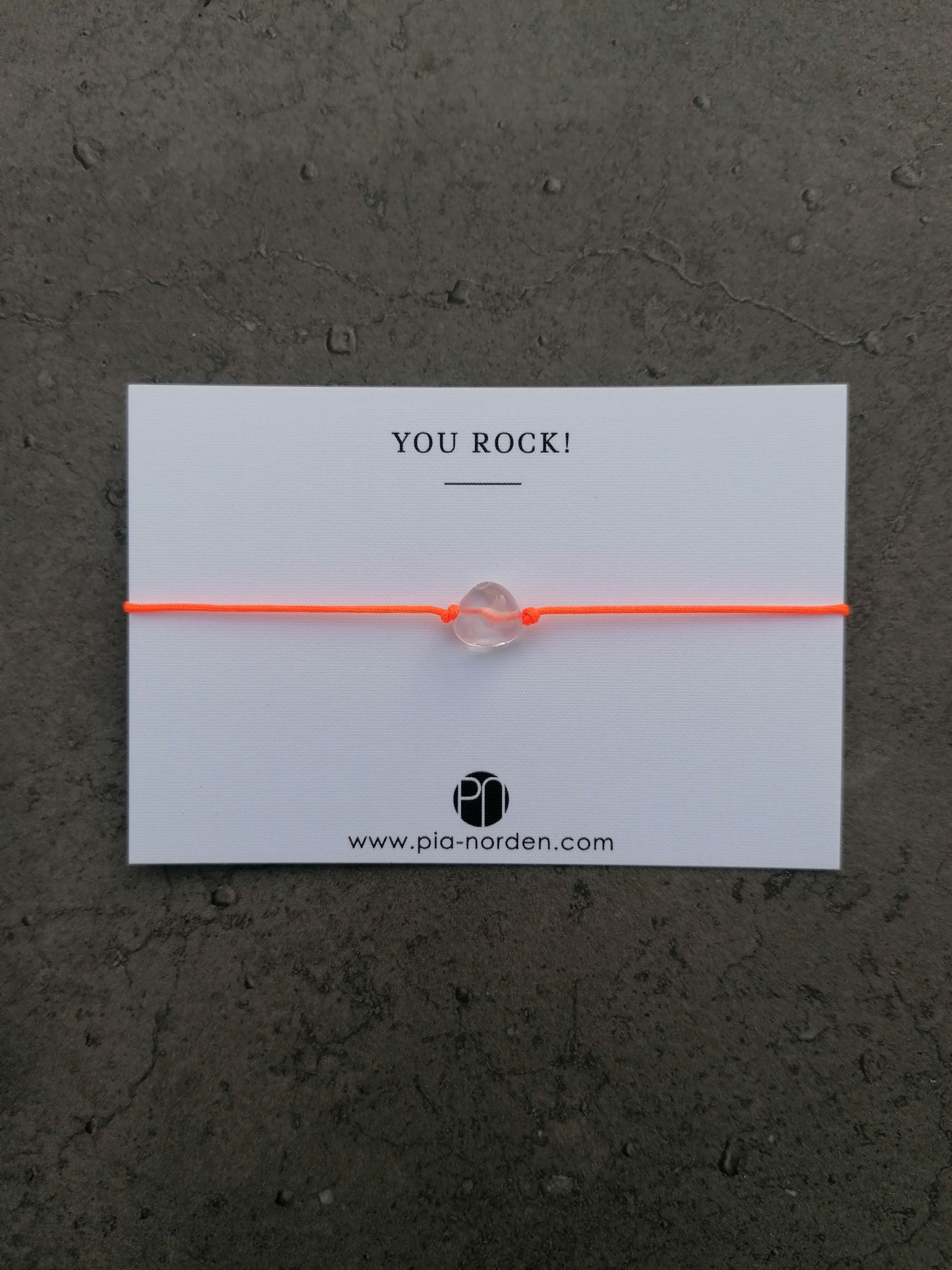 Bergkristall Nugget Armband in neongelb | unisex