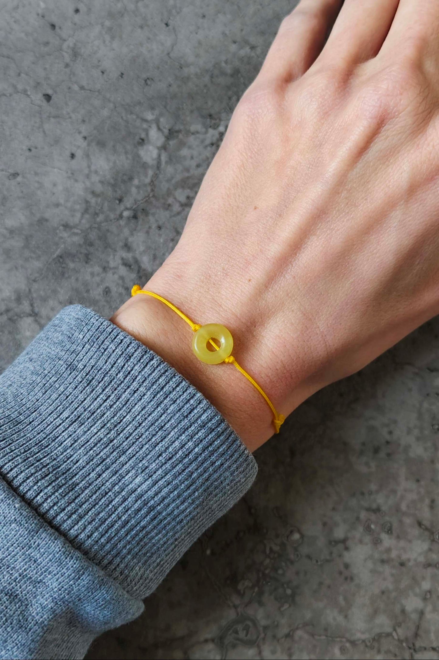 Chytha-Serpentin Armband gelbgrün & gelb