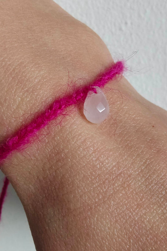 Rosenquarz Armband Pink | Superkid Mohair