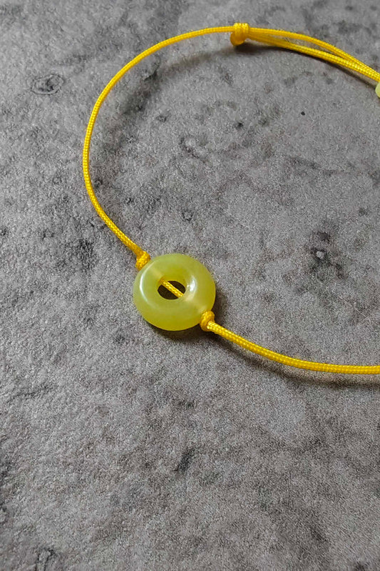 Chytha-Serpentin Armband gelbgrün & gelb