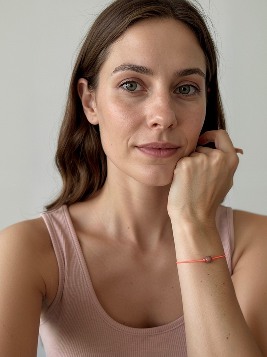 Sonnenstein Armband pfirsich & neonorange