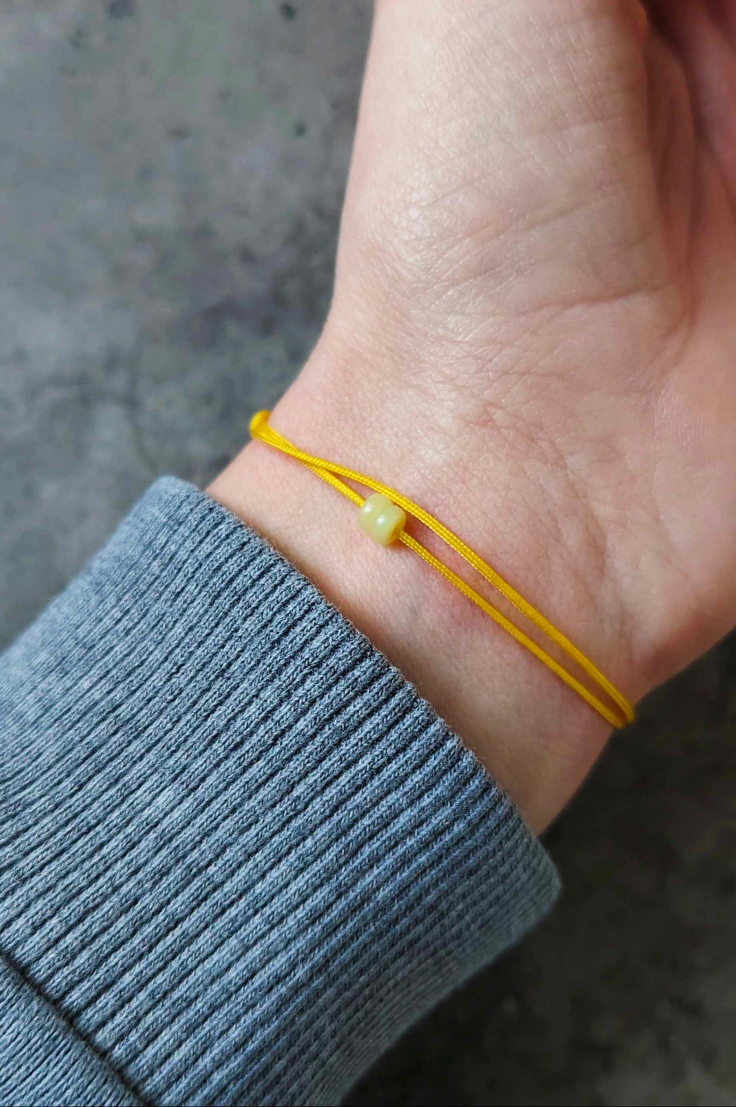 Chytha-Serpentin Armband gelbgrün & gelb