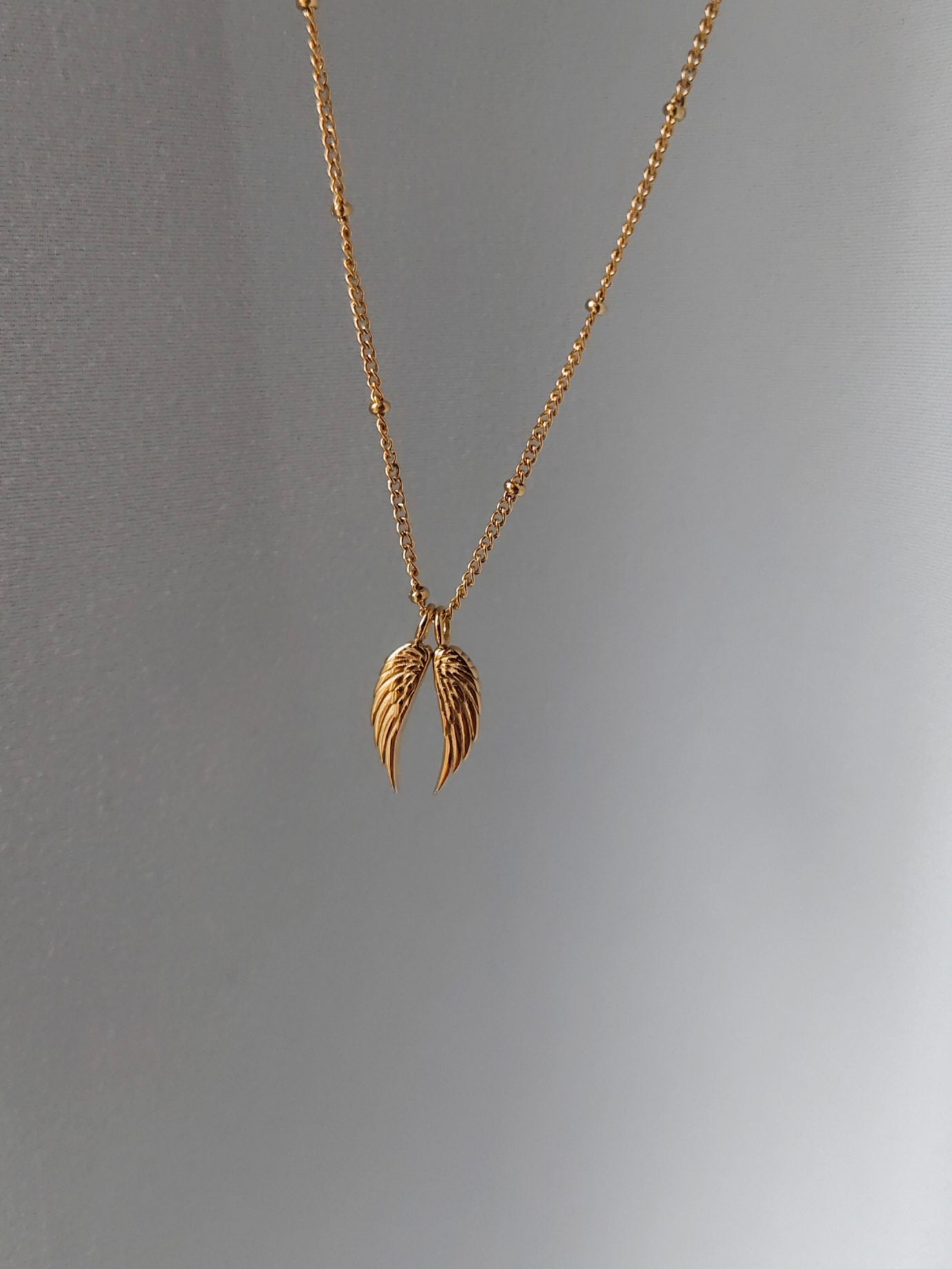 Guardian Angel Necklace 18K gold | Wing Chain Stainless Steel