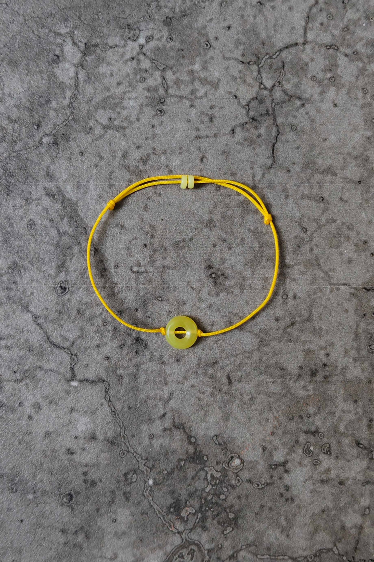 Chytha-Serpentin Armband gelbgrün & gelb