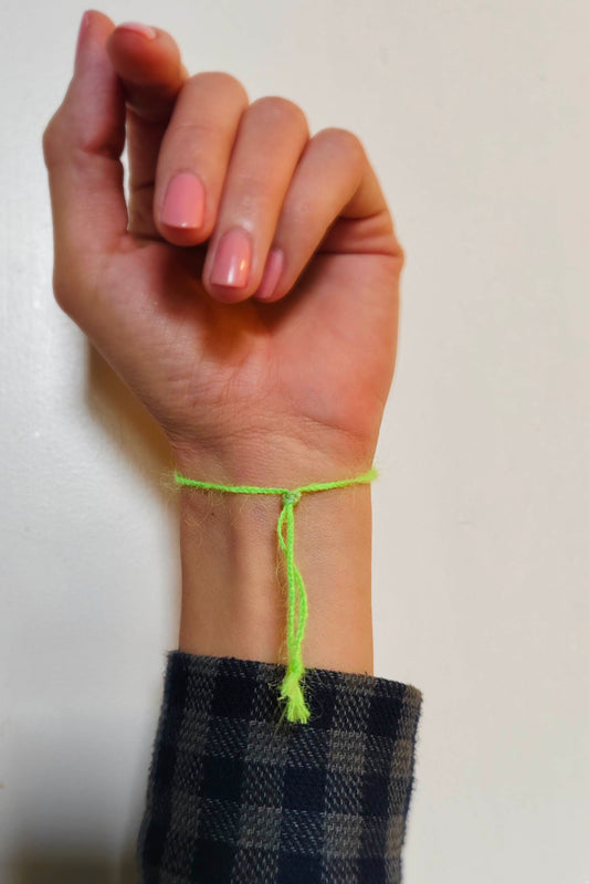 Armband neongelb | Perle & Superkid Mohair