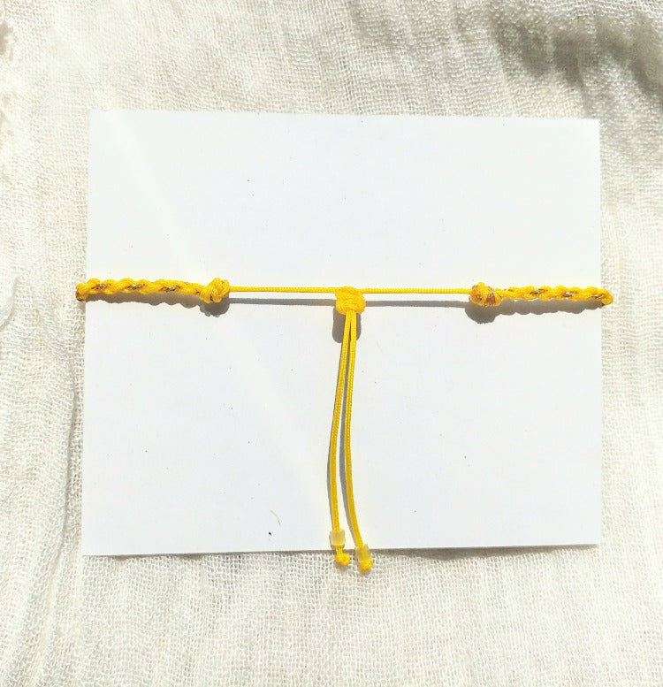 Gelbes Citrin Armband geflochten