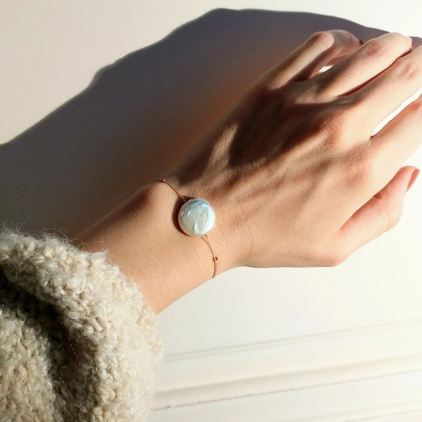 Perlenarmband mit echter Perle
