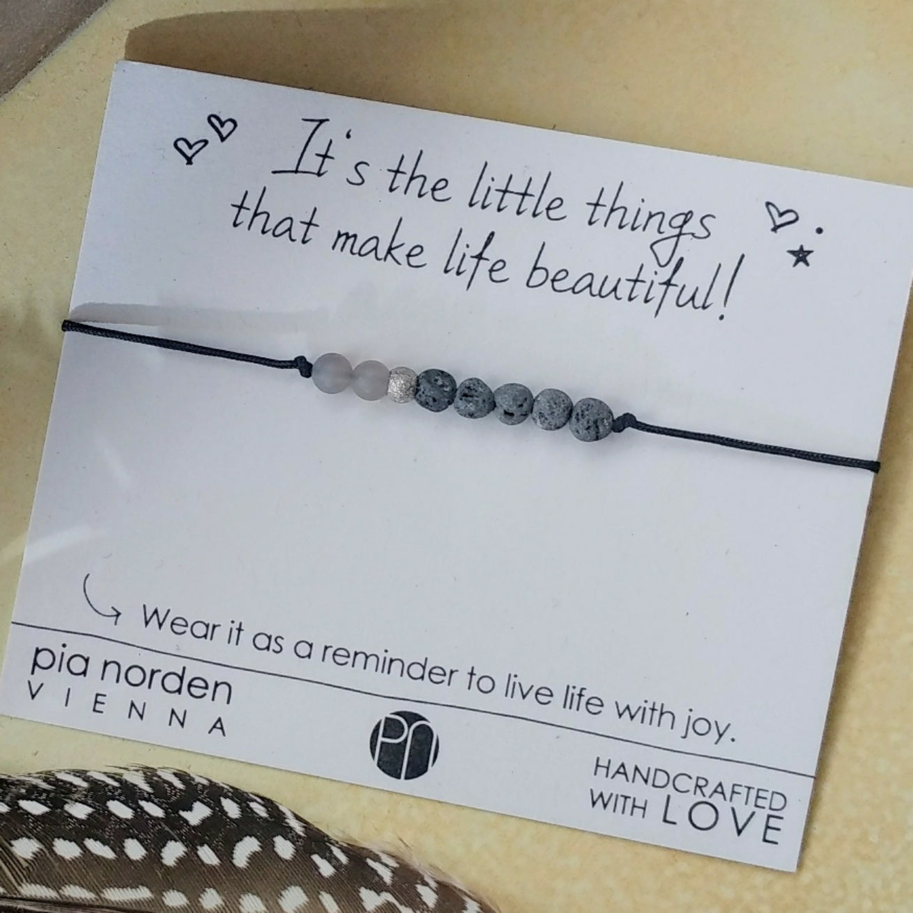 Diffuser Armband mit Lava und Achat für einen gestärkten Selbstwert und Mut