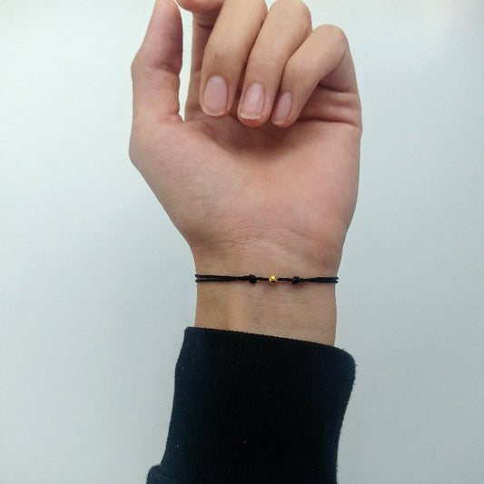 Schlichtes Labradorit Armband mit gold