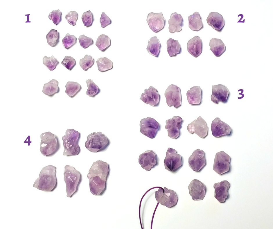 Roher Amethyst Kristall | minimalistische Halskette