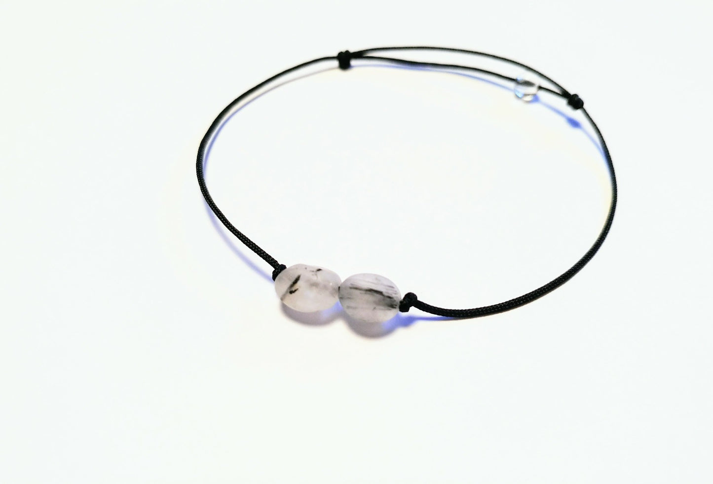 Turmalinquarz & Bergkristall Armband | minimalistisches Edelsteinarmband
