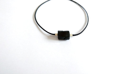 Schwarzer Turmalin Armband mit Sterling Silber | pia norden