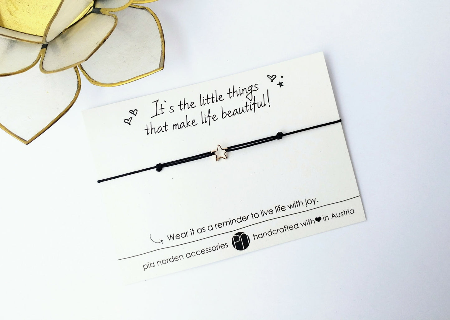 Kleiner goldener Stern Armband