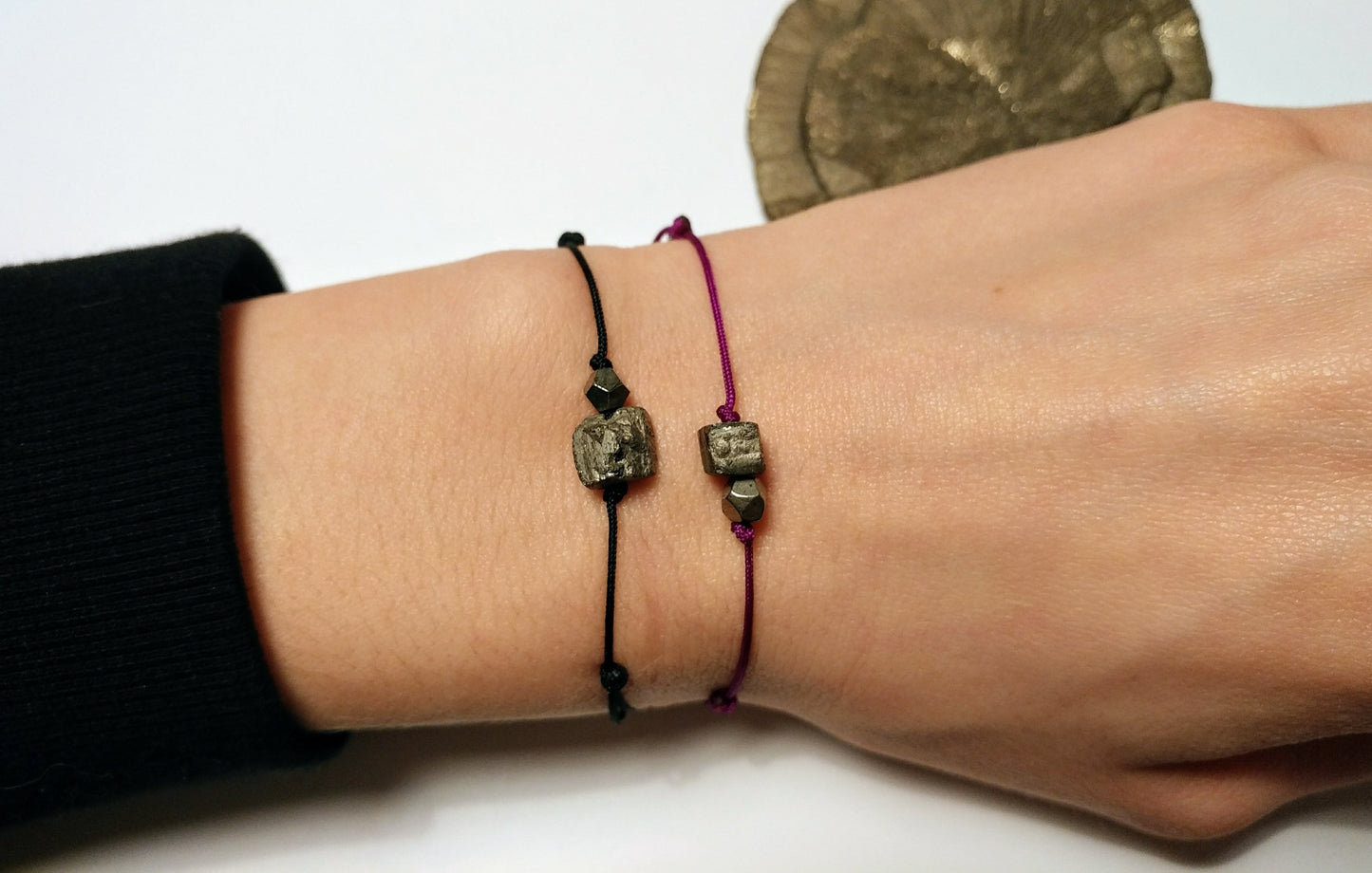 Natürlicher Pyrit Armband | Selbstbewusstsein & Hoffnung