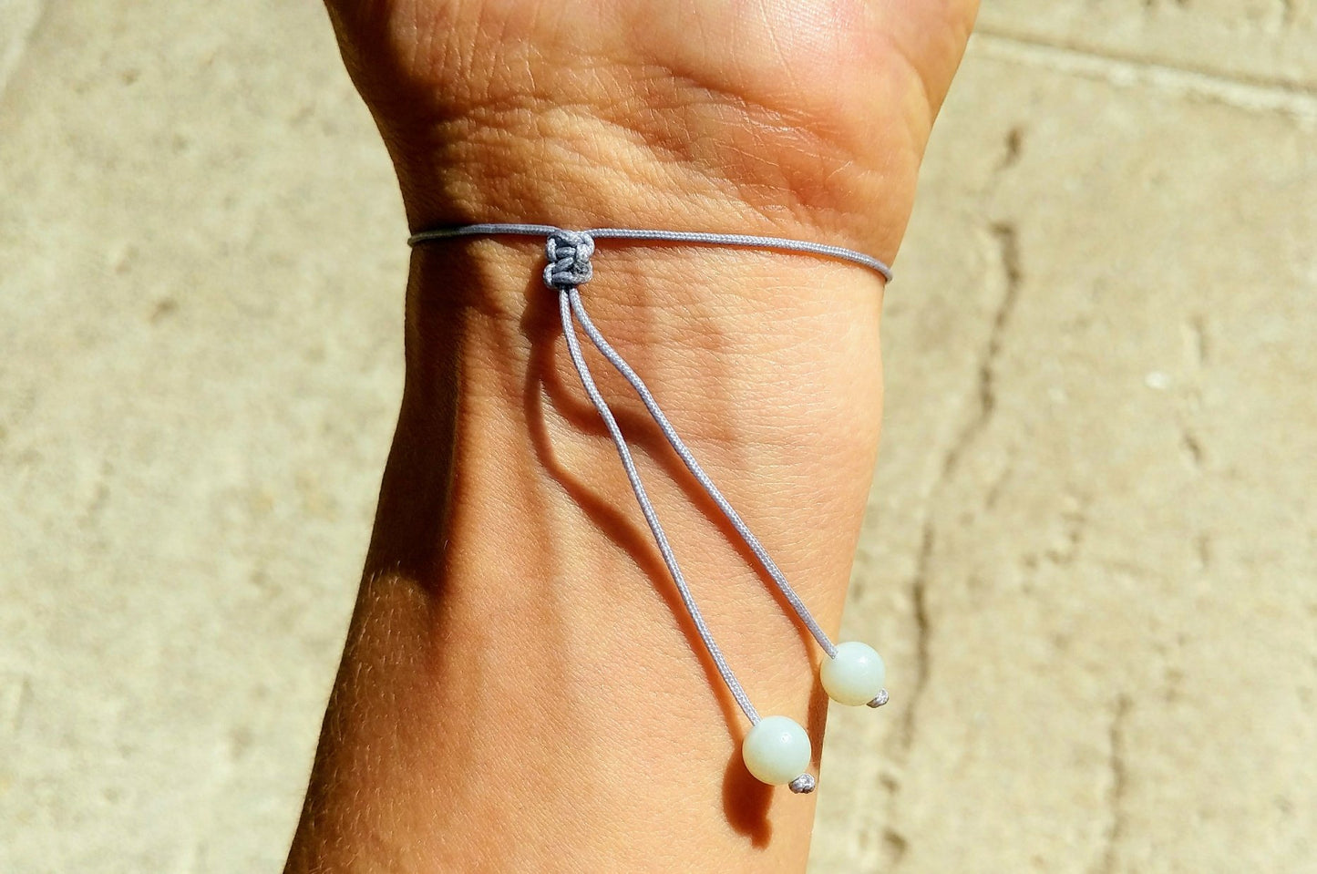 Lava & Amazonit Armband
