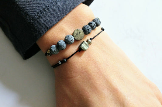 Pyrit & Lava Armband | Aroma Diffuser Armband | pia norden