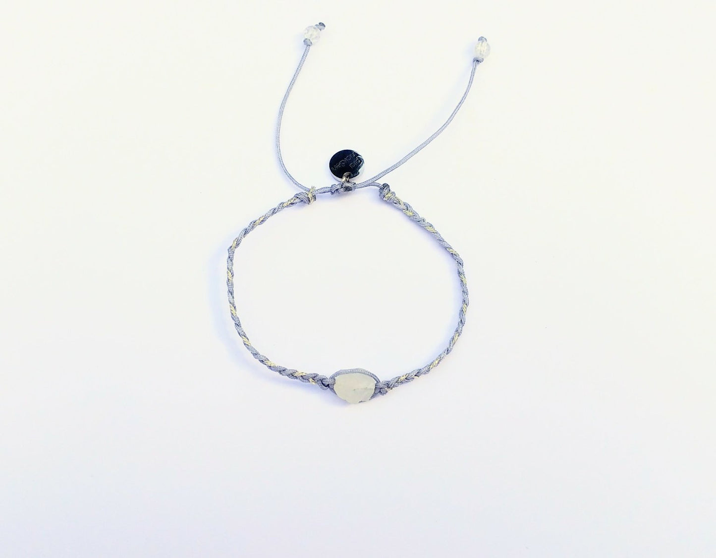 Geflochtenes Armband mit Labradorit & Bergkristall
