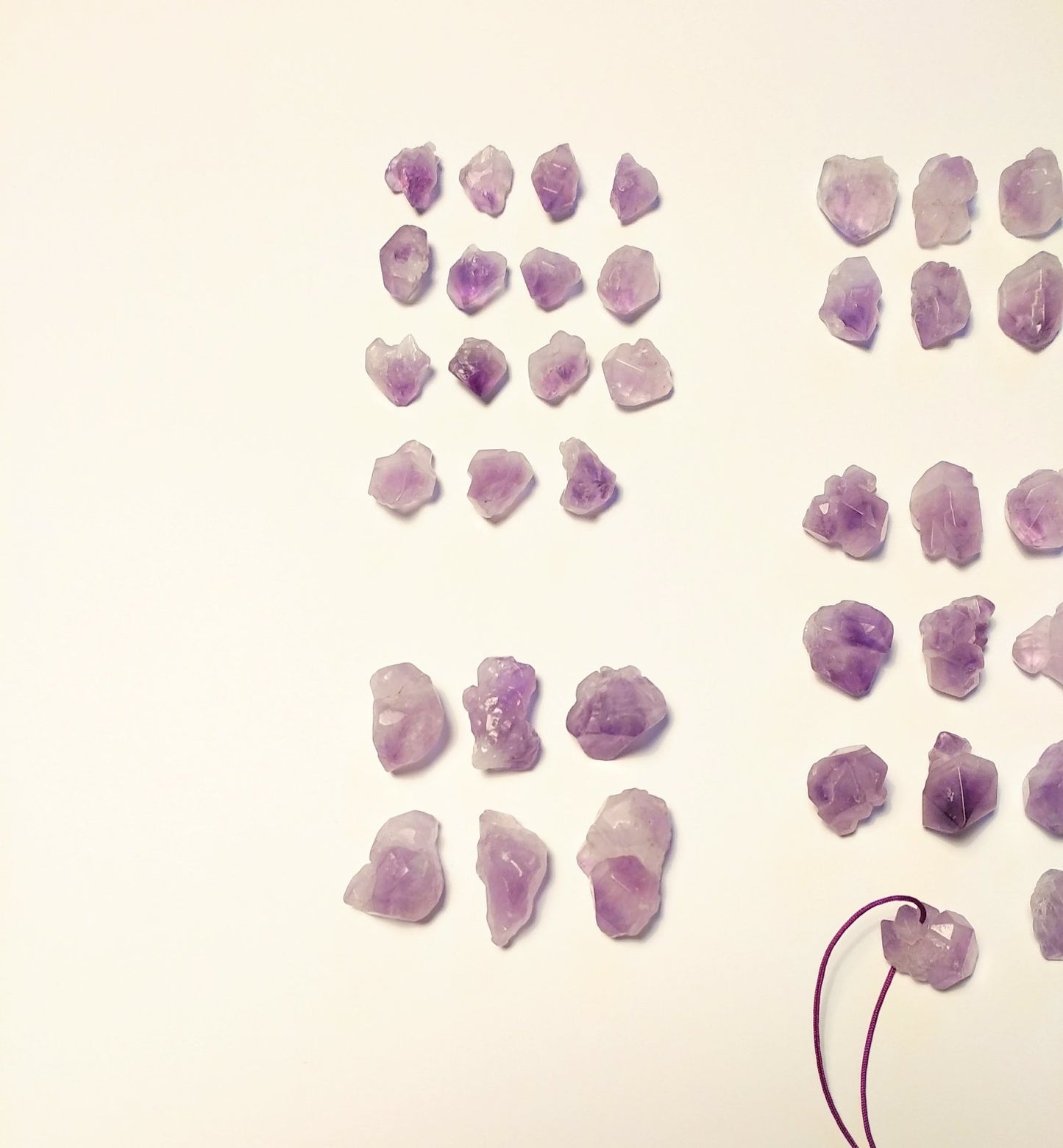 Roher Amethyst Kristall | minimalistische Halskette