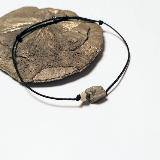 Natürlicher Pyrit Armband | Selbstbewusstsein & Hoffnung
