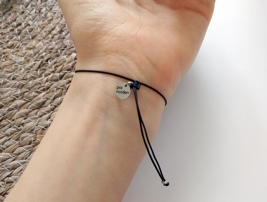 Schwarzer Turmalin Armband mit Sterling Silber | pia norden