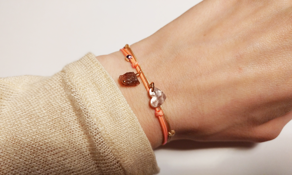 Minimalistisches Roter Turmalin Armband