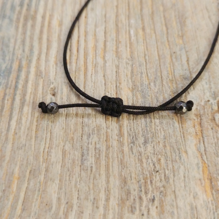 Halskette Onyx & Schwarzer Turmalin | Halsband schwarz silber