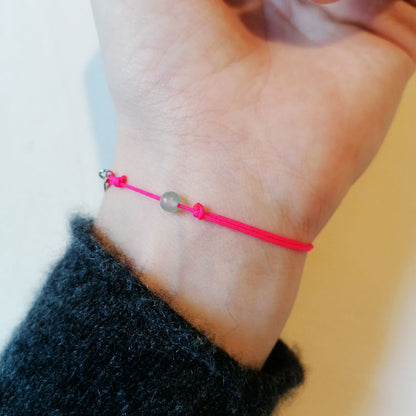 Armband neon pink | Stein mint grün | Aventurin Edelstein Armband | pia norden