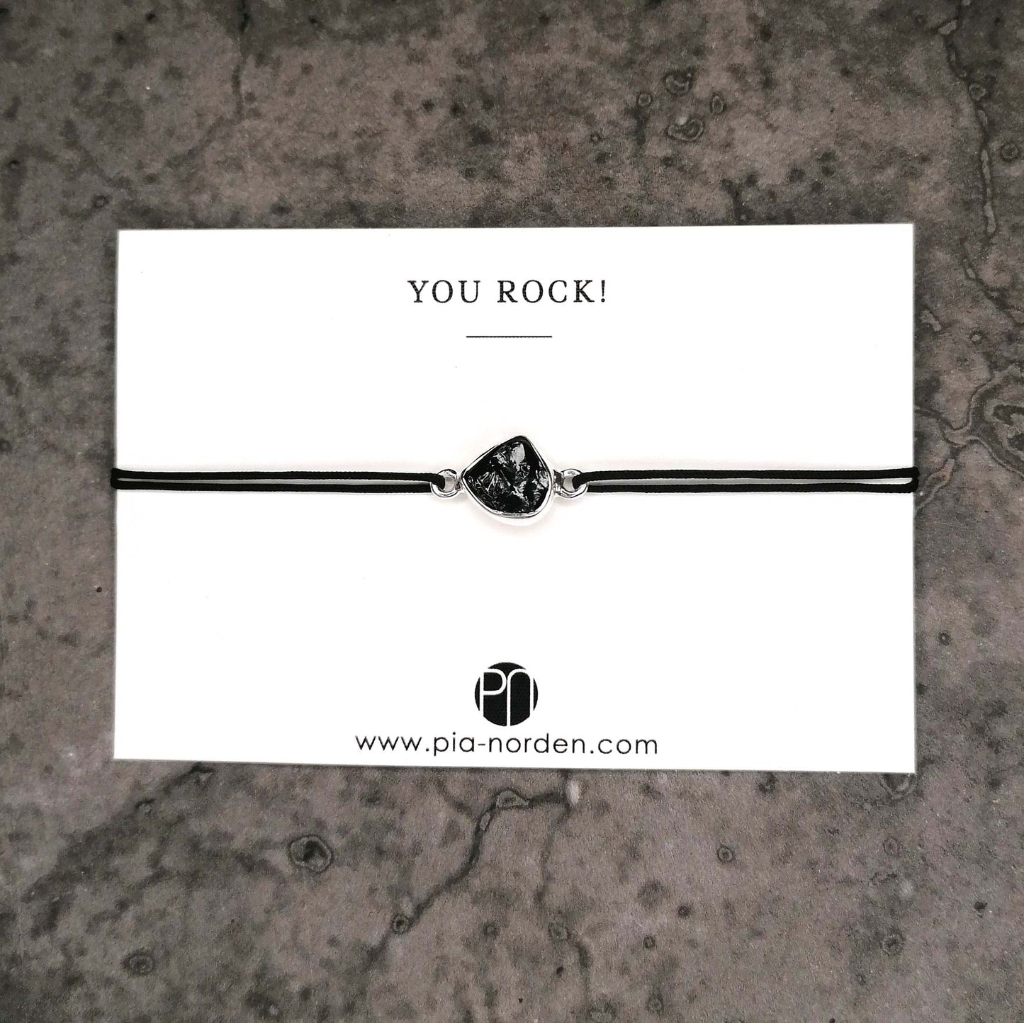 Schwarzer Turmalin und Silber Armband | Schutzstein Schmuck