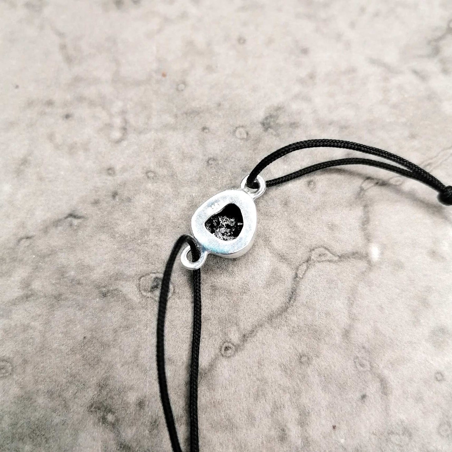 Schwarzer Turmalin und Silber Armband | Schutzstein Schmuck
