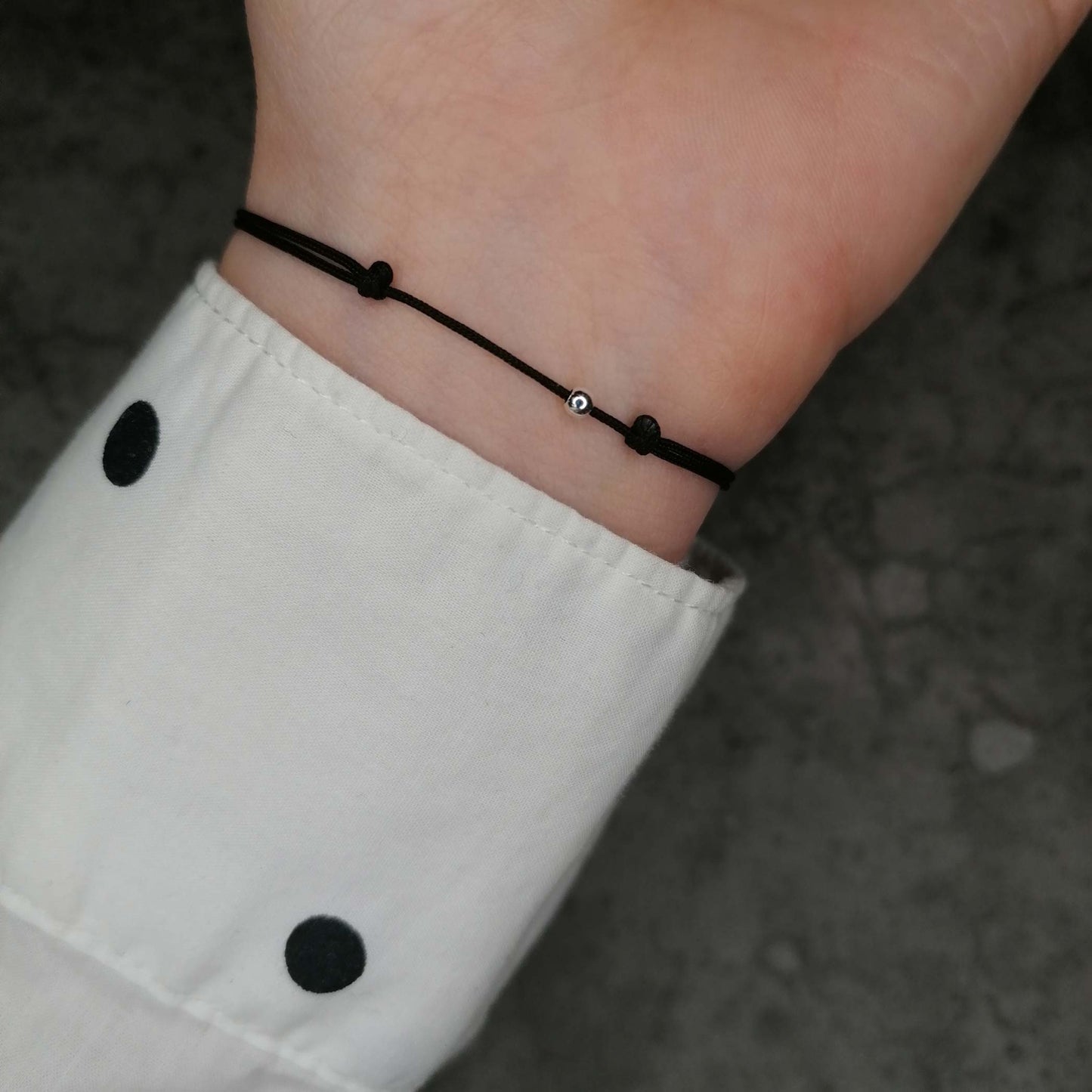 Schwarzer Turmalin und Silber Armband | Schutzstein Schmuck