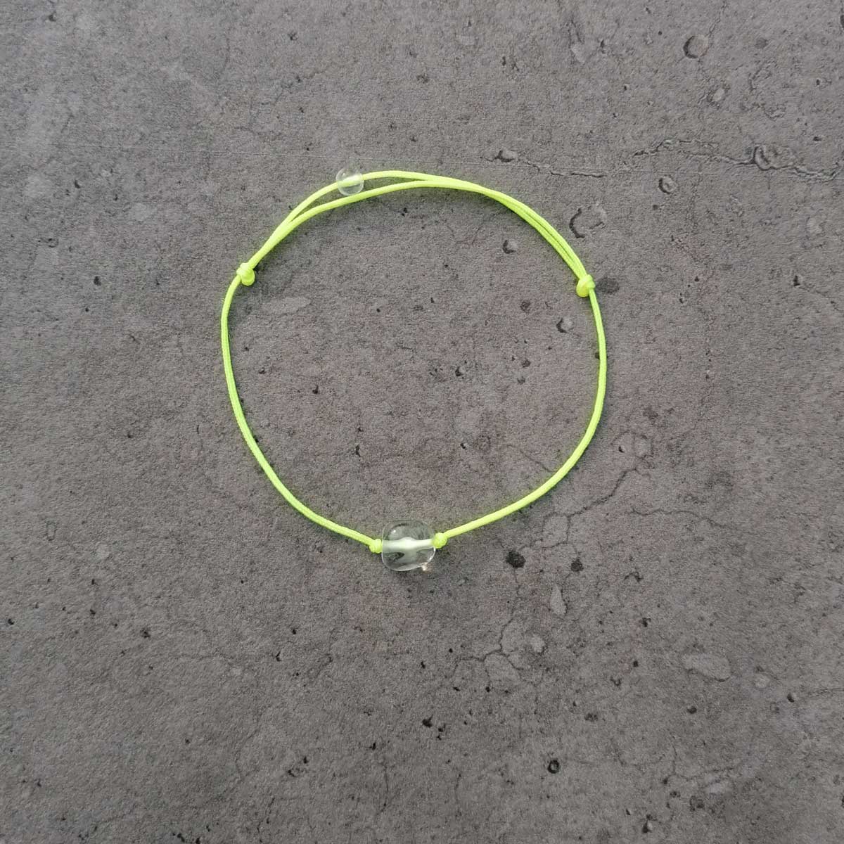Bergkristall Nugget Armband in neongelb | unisex | pia norden