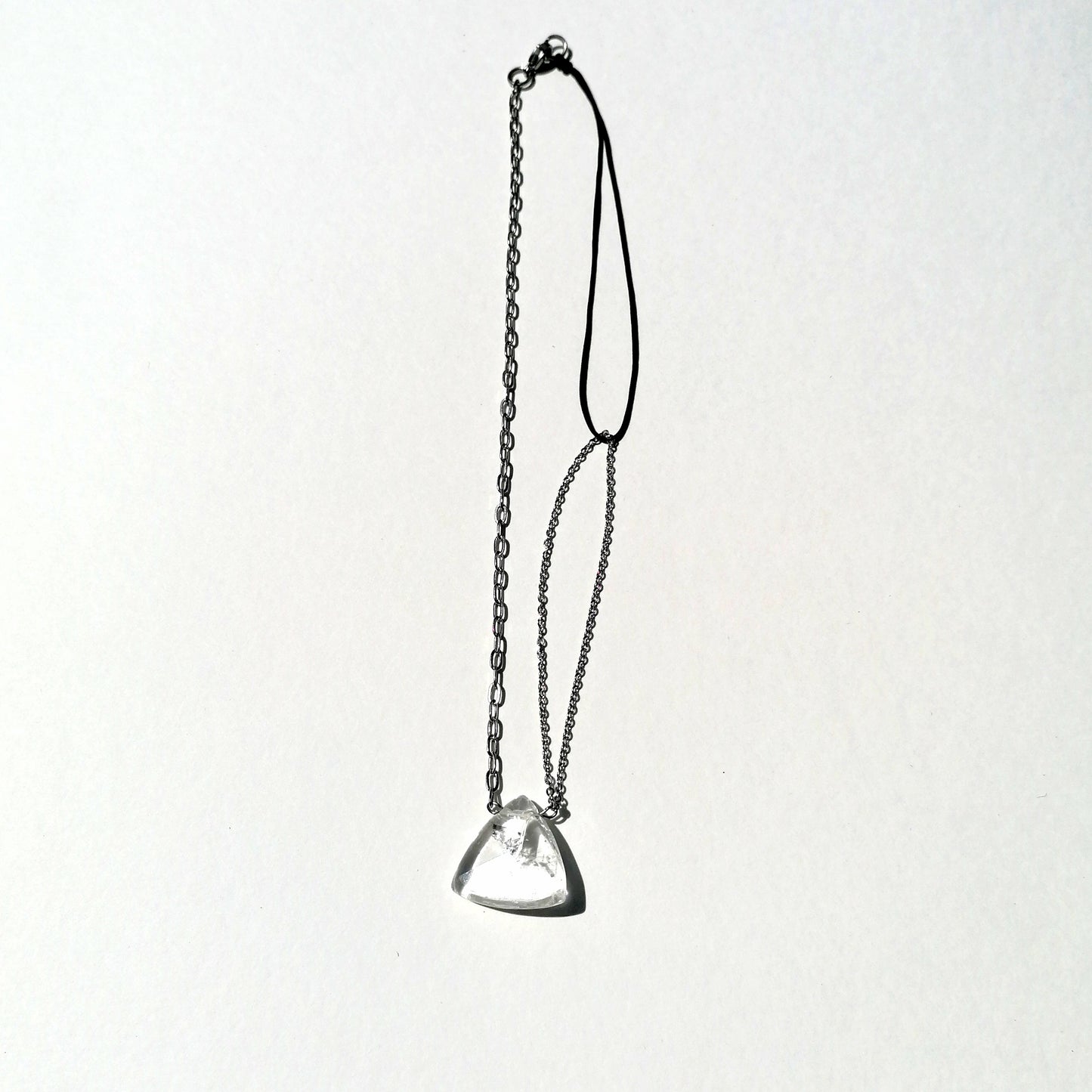 Halskette mit Bergkristall Dreieck
