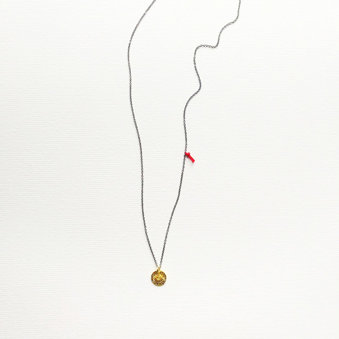 Halskette Evil Eye Münze gold | Kette silber