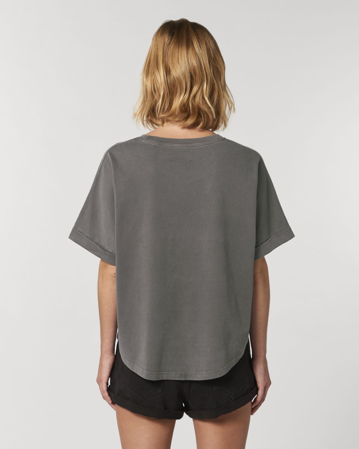 Bio Damen T-Shirt perfectly imperfect | vintage grau