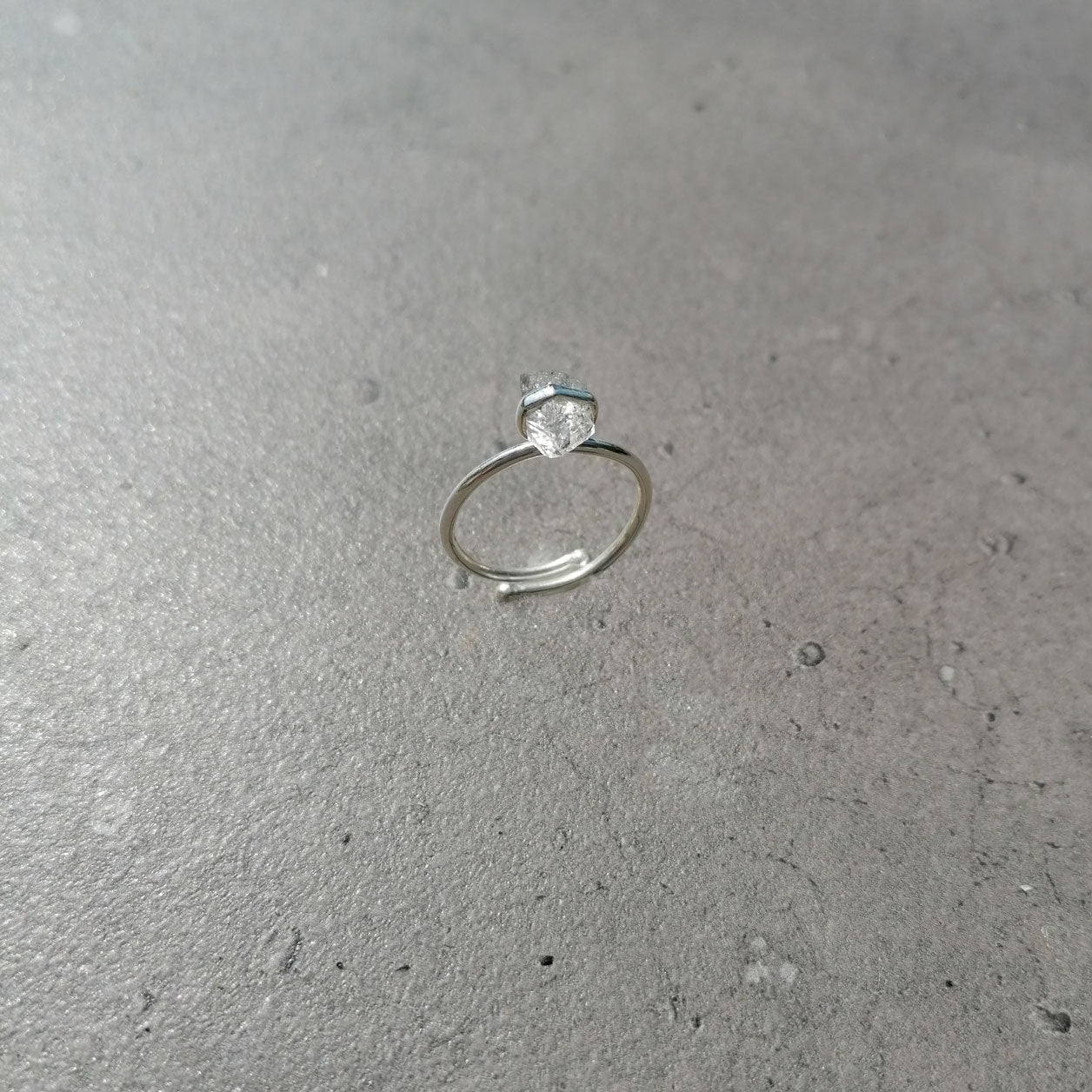 Herkimer Diamant Ring aus Silber von pia norden