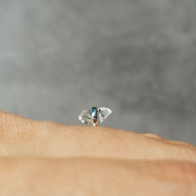 Herkimer Diamant Ring aus Silber von pia norden