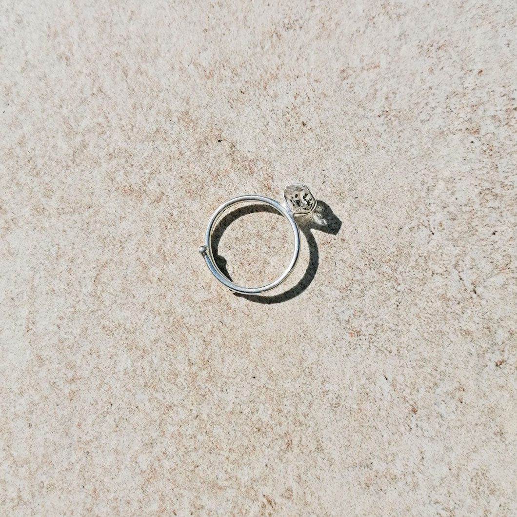 Herkimer Diamant Ring aus Silber von pia norden