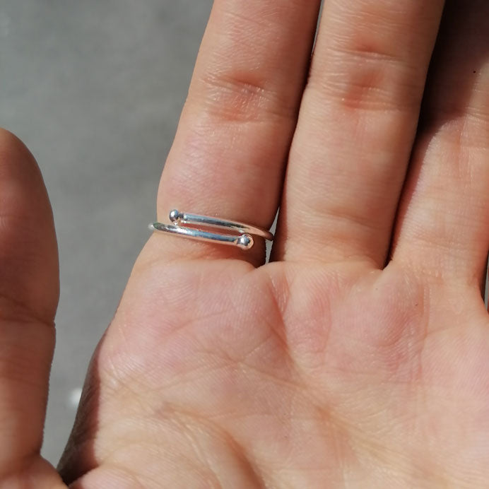 Herkimer Diamant Ring aus Silber von pia norden