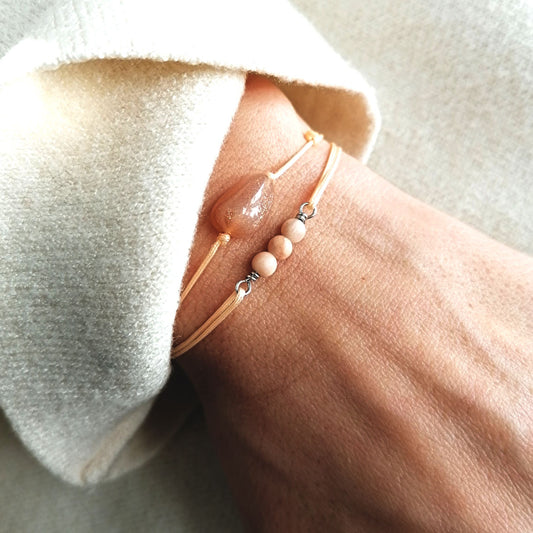 Sonnenstein Nugget Armband von pia norden