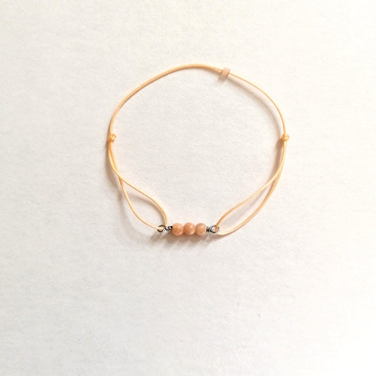 Sonnenstein Armband mit Edelstahl von pia norden