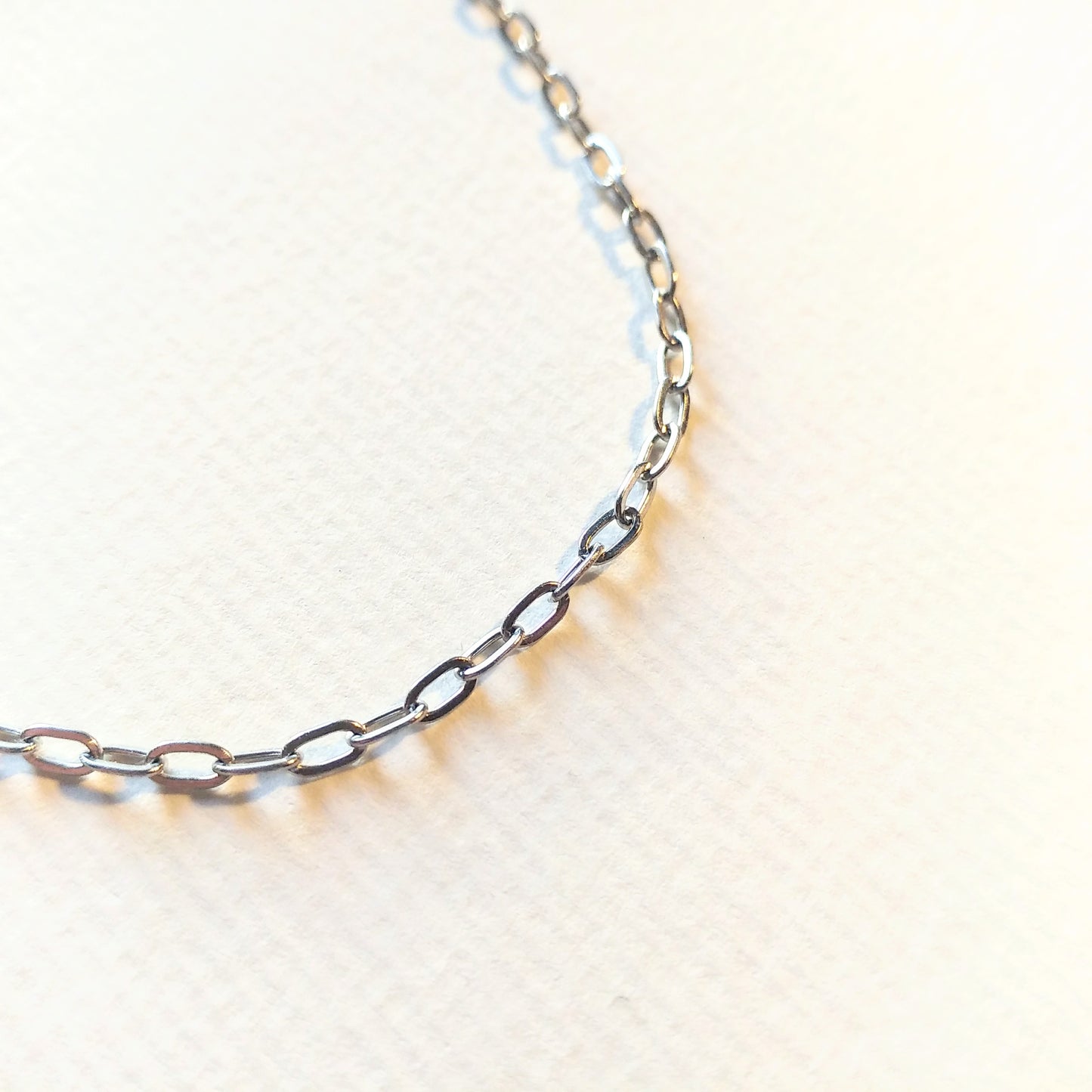 Edelstahl Choker 'Bari' | schlichte Halskette silber | Bergkristall
