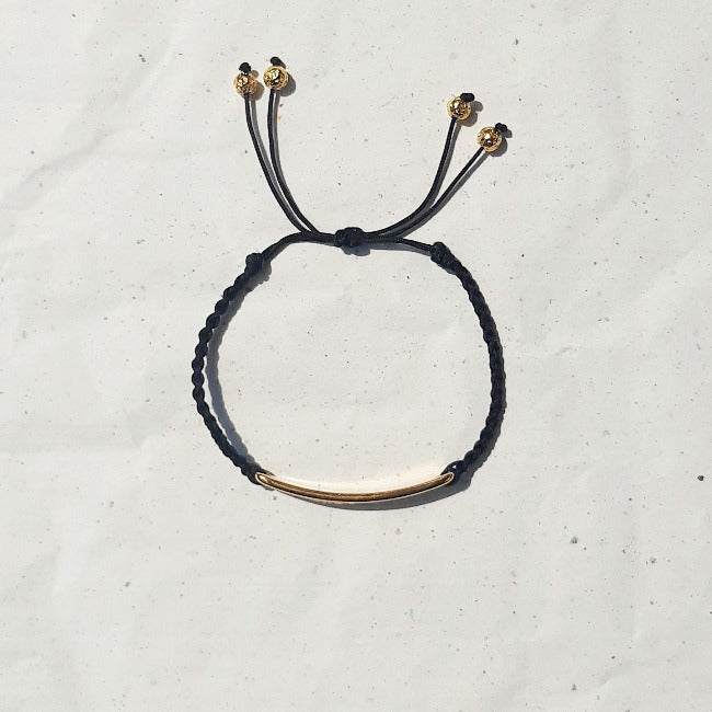 Love Revolution Armband gold & schwarz | pia norden