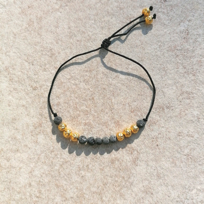 Lava Diffuser Armband mit gold by pia norden