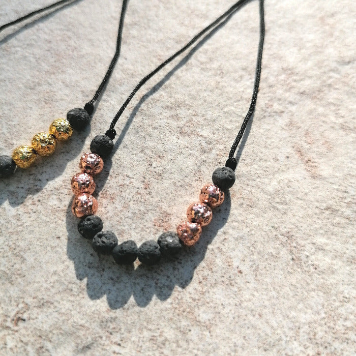 Lava Diffuser Armband mit rosegold gold by pia norden