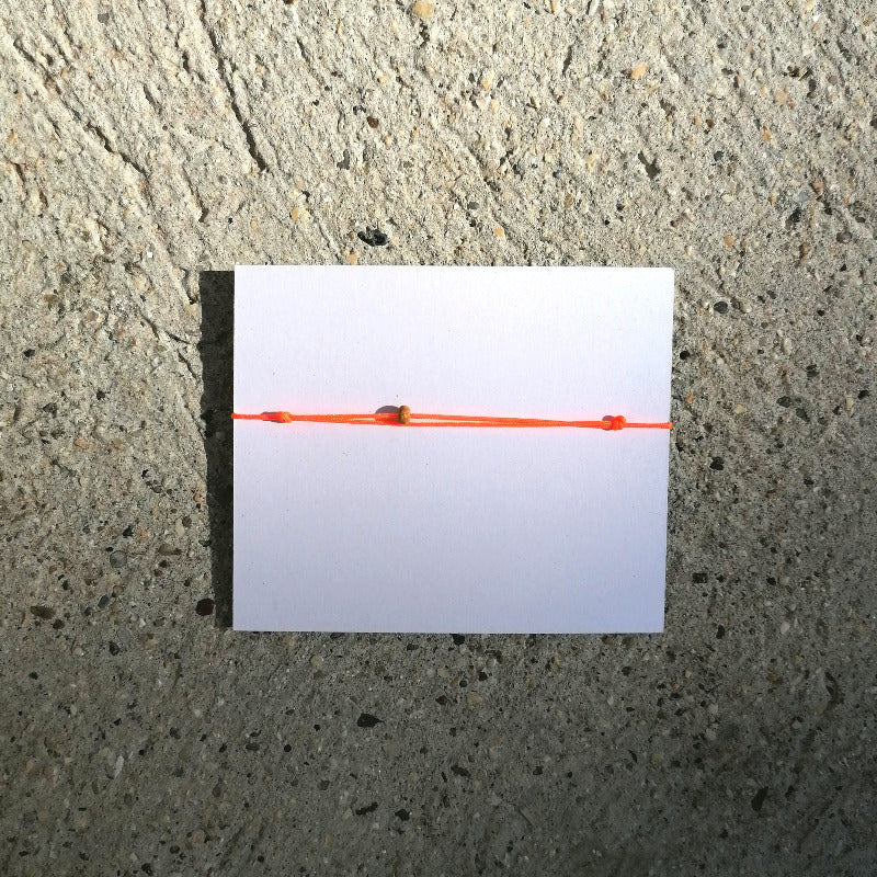 Armband mit Jaspis braun neon orange by pia norden
