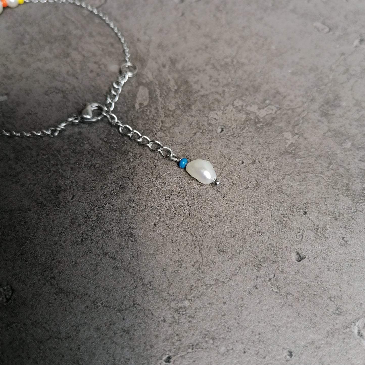 Zartes Armband bunt | Naturperlen Schmuck silber | RAINBOW SEA