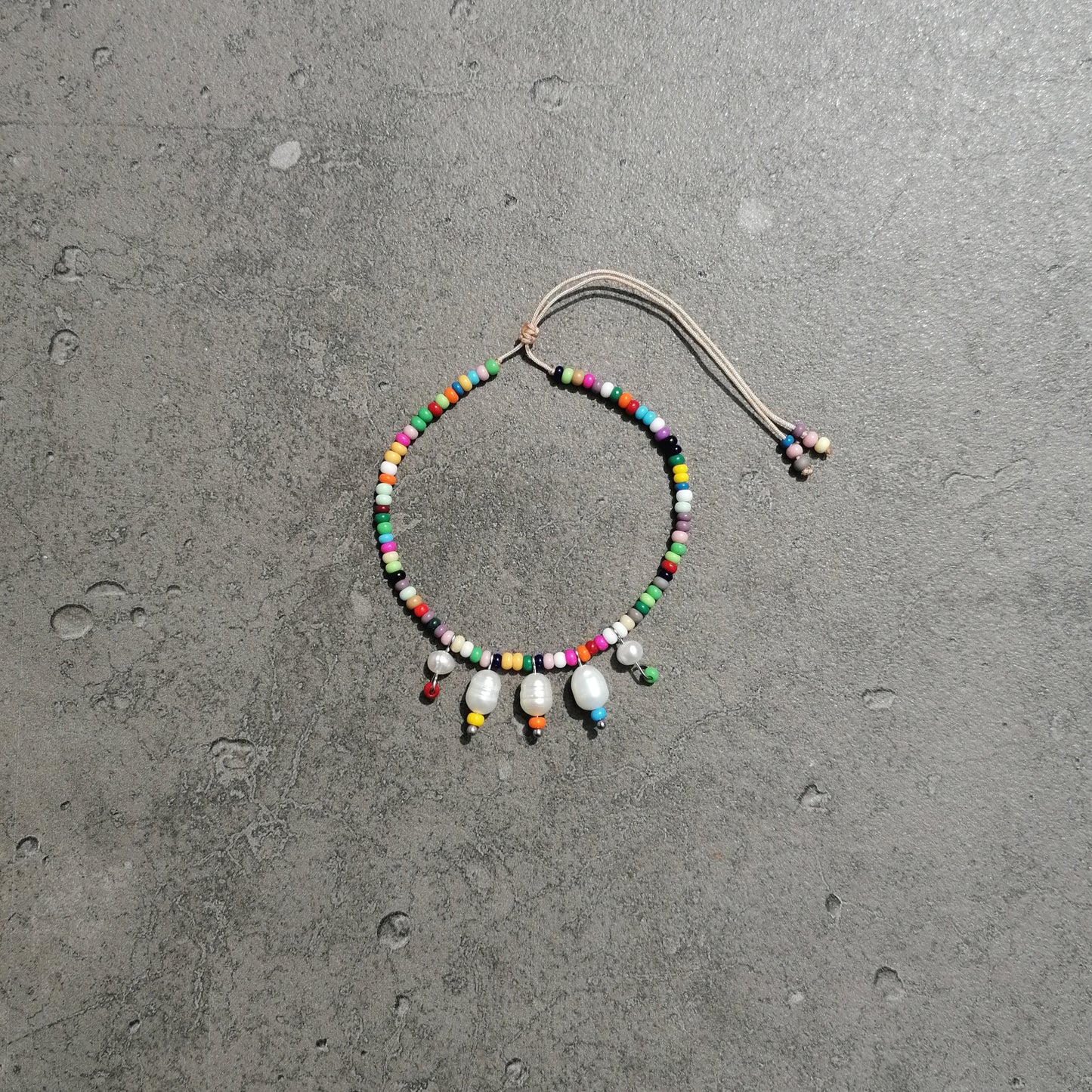 Regenbogenfarben Echtperlen Armband | RAINBOW SEA